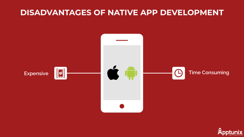 native mobile app development cons