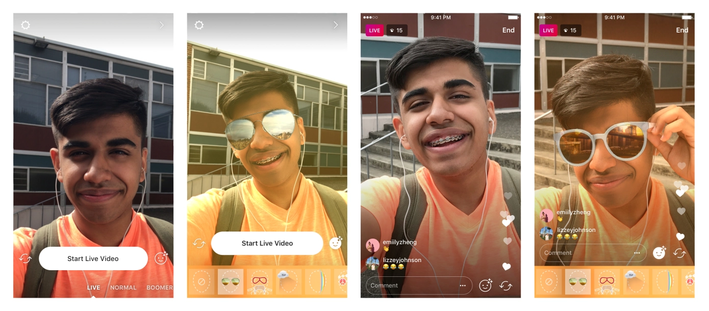 How to develop a social media app - face filters